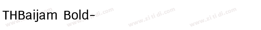 THBaijam Bold字体转换